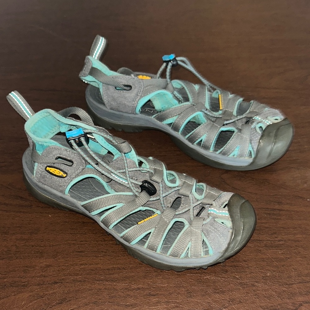 Keen Gray and blue Outdoor Sandals with Ventilation